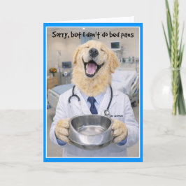 Tarjeta Bedpan Help Get Well Card  BPA-1