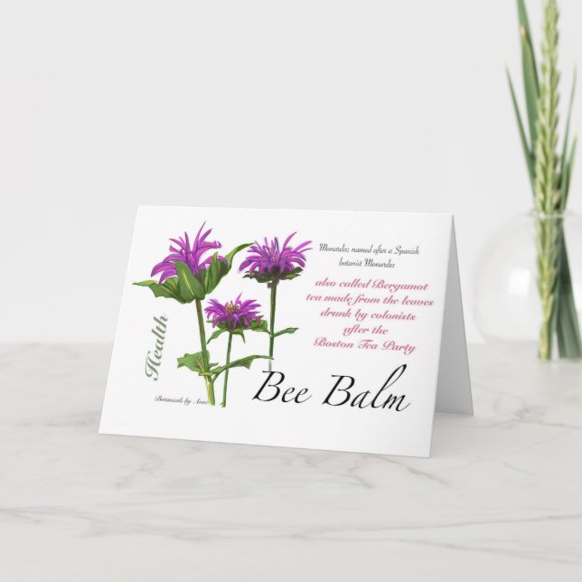 Tarjeta Bee Balm Blank (Anverso)