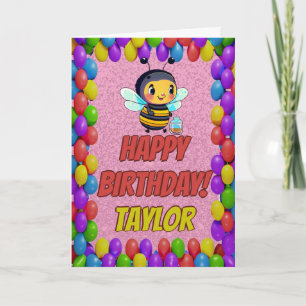 Tarjeta Bee Fun Personalizado Fun Greeday Card