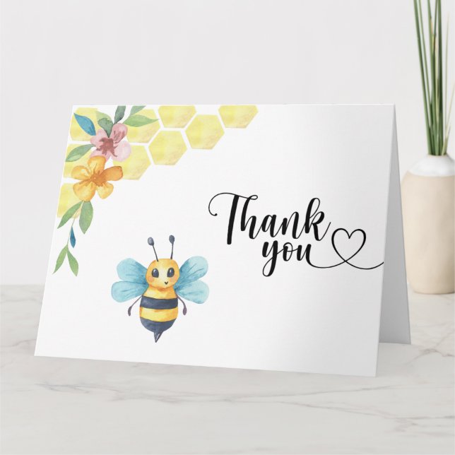 Tarjeta Bee gracias por estar aquí (Anverso)