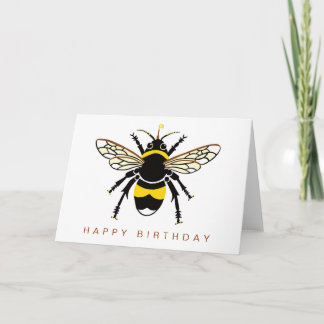 Tarjeta BEE gráfico lindo - Vida silvestre - Naturaleza