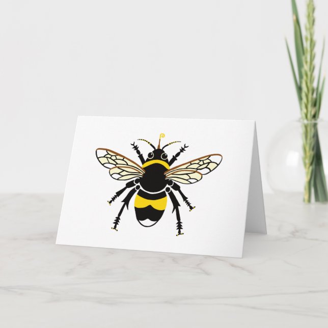 Tarjeta BEE gráfico lindo - Vida silvestre - Naturaleza (Anverso)