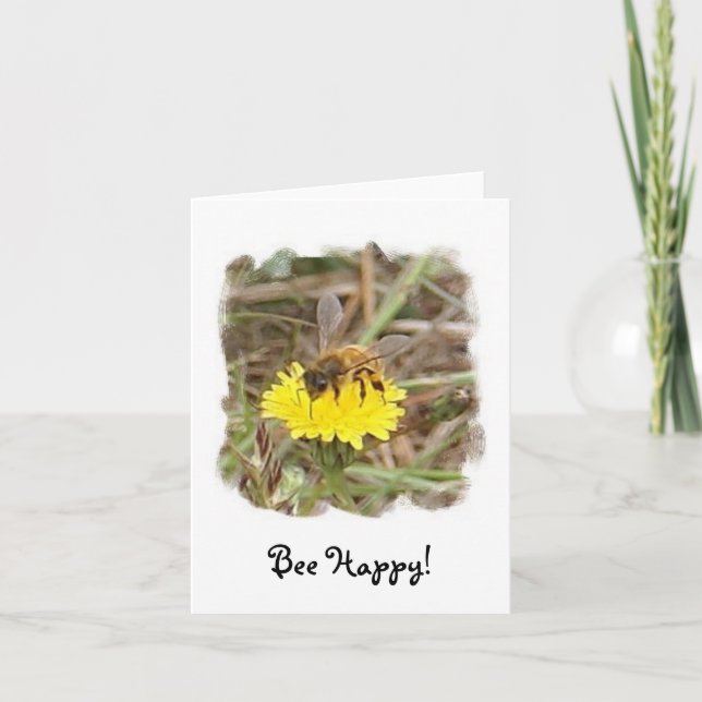 Tarjeta ¡Bee Happy! (Anverso)