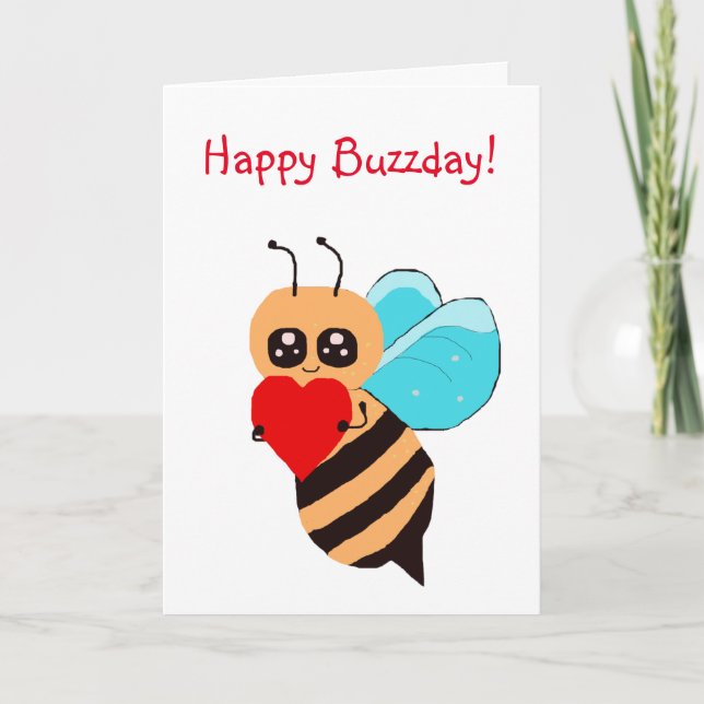 Tarjeta Bee My Love Birthday (Anverso)