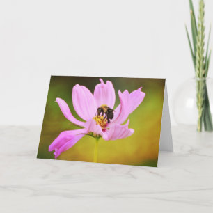 Tarjeta Bee on Flower Scripture Note Card Proverbs 16:24