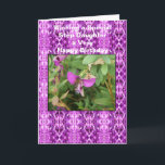 Tarjeta Bee On Flower Step Daughter Birday<br><div class="desc">Abeja de la tarjeta de saludo en una tarjeta de cumpleaños de la hija de paso de flor que puede personalizar con cualquier texto de su elección. Si necesita ayuda para personalizar,  póngase en contacto con nosotros a través del enlace de esta página,  tarjeta de cumpleaños Floral step</div>