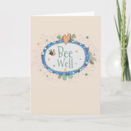Tarjeta Bee well card divertido y lindo para amigos y fami