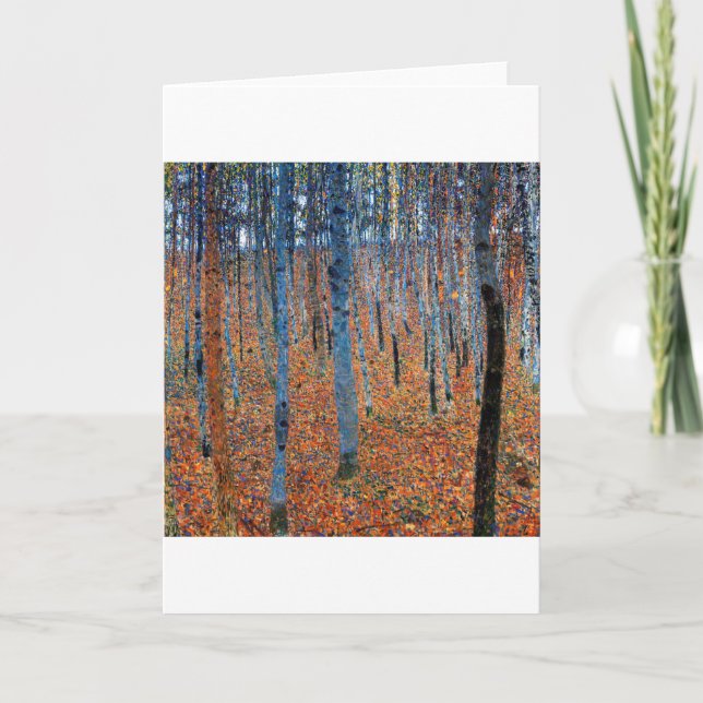 Tarjeta Beech Grove, Gustav Klimt (Anverso)