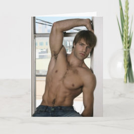 Tarjeta Beefcake joven