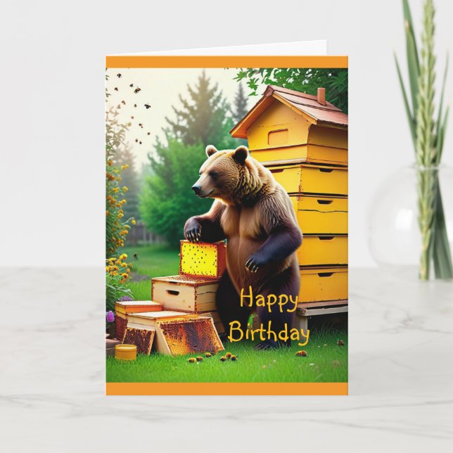 Tarjeta Beehive Bear (Anverso)