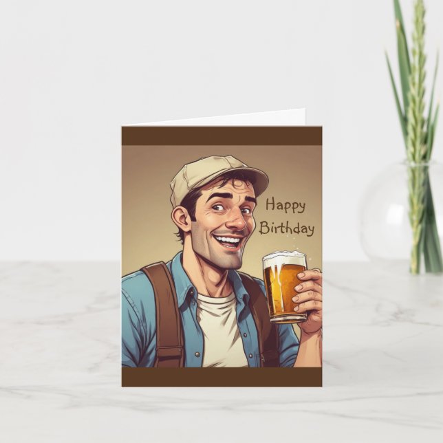 Tarjeta Beer Drinker (Anverso)