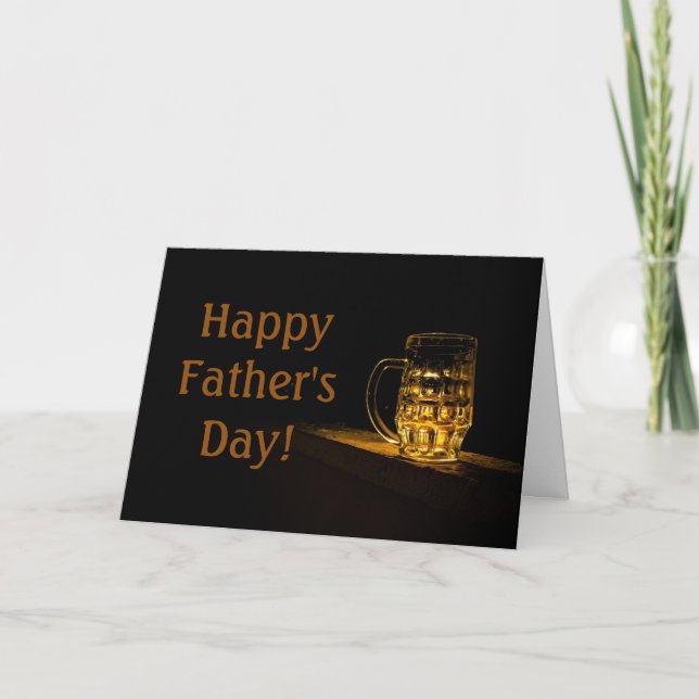 Tarjeta Beer Glass Father's Day (Anverso)