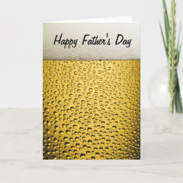 Tarjeta Beer Glass Happy Father's Day