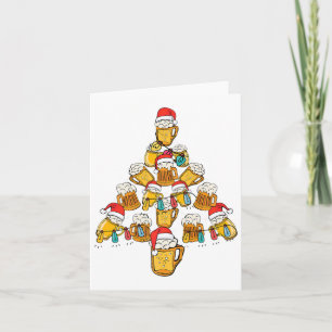 Tarjeta Beer Navidad Ornamentos de árbol navideño bebe Nav