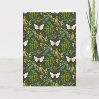 Tarjeta Bees and Foliage Greeting Card