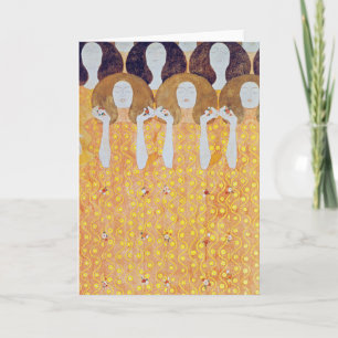 Tarjeta Beethoven Frieze (detalle), Gustav Klimt