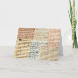 Tarjeta Beethoven Music Manuscripts