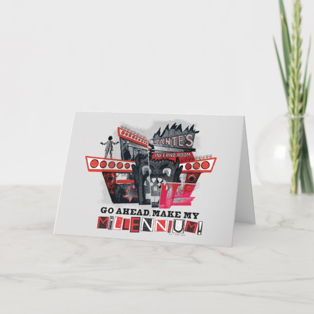 Tarjeta Beetlejuice | Adelante, haz mi milenio (Anverso)