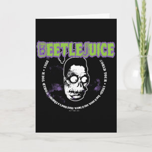 Tarjeta Beetlejuice   Harry el Cazador Cabeza Encogida