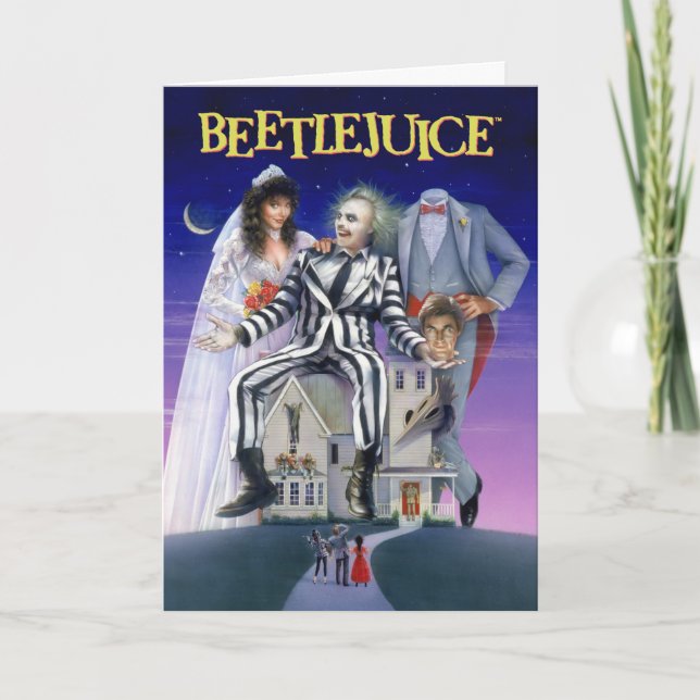 Tarjeta Beetlejuice | Póster Teatral (Anverso)