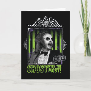 Tarjeta Beetlejuice   Retrato de "El Fantasma con Más"