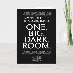Tarjeta Beetlejuice Toda mi vida es una habitación oscur