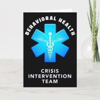 Tarjeta Behavioral And Mental Health Crisis Intervention T