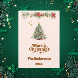 Tarjeta beige de crema de crema para árboles de na