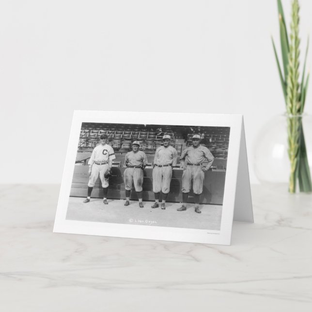 Tarjeta Béisbol 1920 del Triple Play (Anverso)