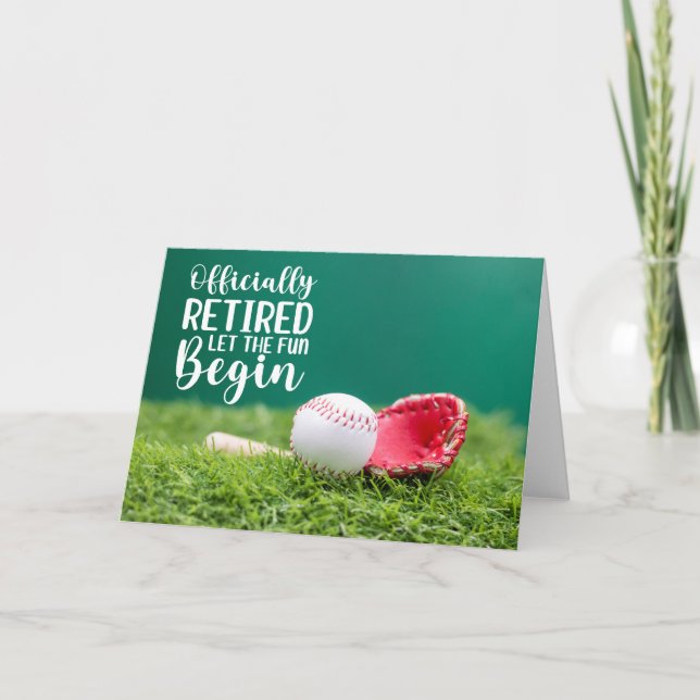 Tarjeta Béisbol: Adiós a casa: retiro de béisbol (Anverso)