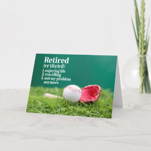 Tarjeta Béisbol: Adiós a casa: retiro de béisbol