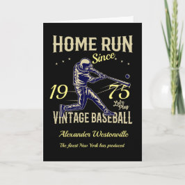 Tarjeta Béisbol Agrega tu nombre año Mensaje Cumpleaños ne