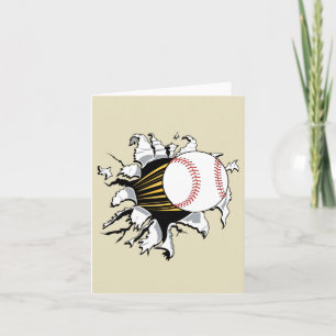 Tarjeta Béisbol burst notecards