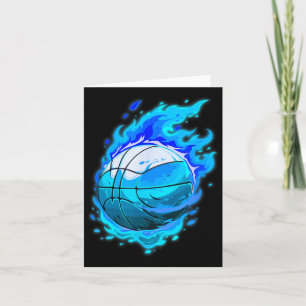 Tarjeta Béisbol con llama azul