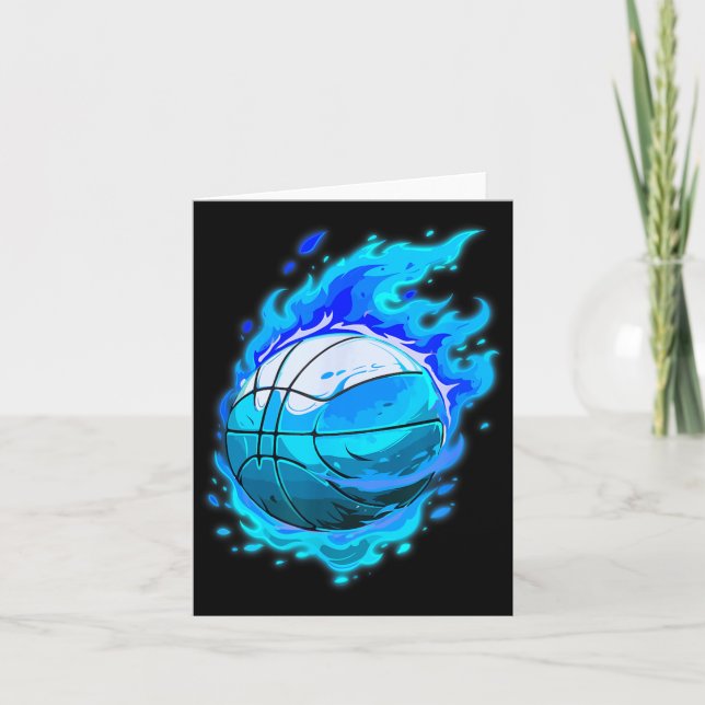 Tarjeta Béisbol con llama azul (Anverso)