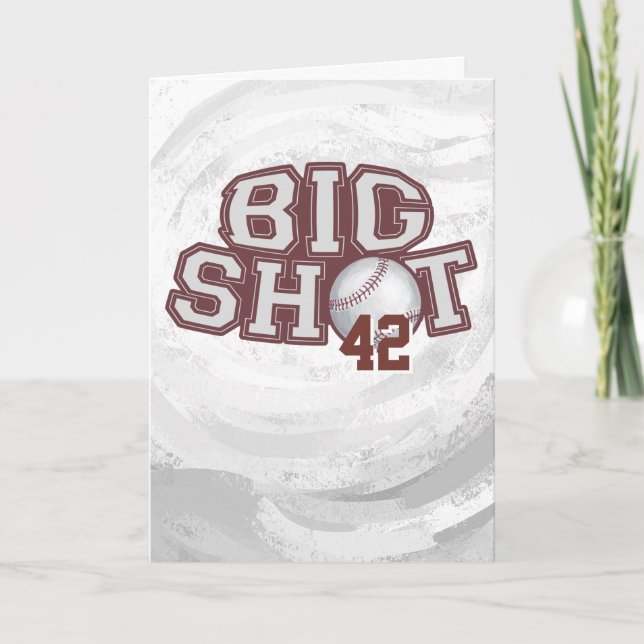 Tarjeta Béisbol de Big Shot (Anverso)