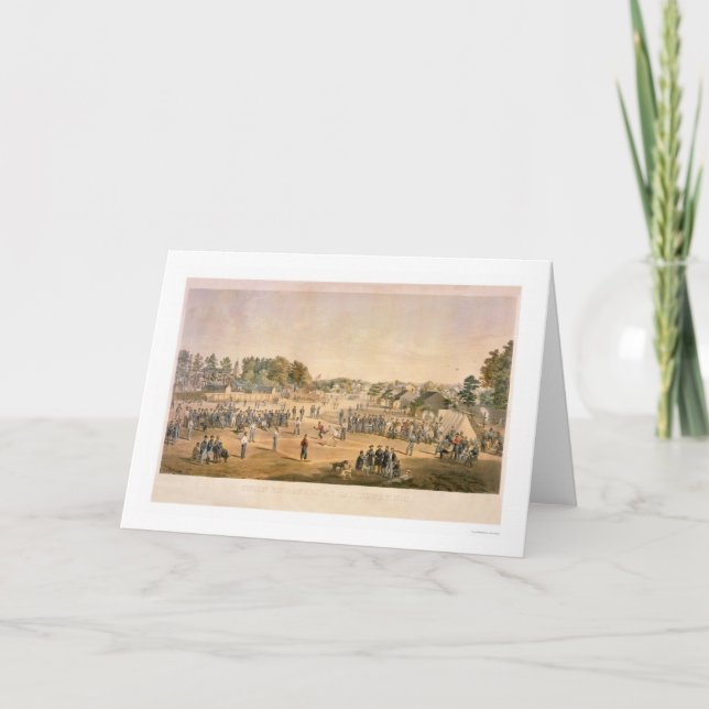 Tarjeta Béisbol de la Guerra Civil 1863 (Anverso)