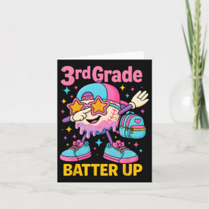 Tarjeta Béisbol de Regreso a la Escuela Helado Goteo Prime