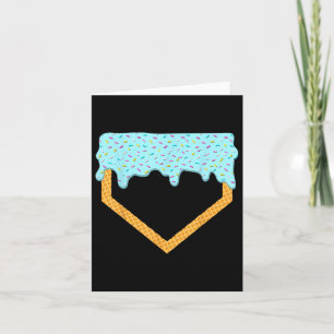 Tarjeta Béisbol Drin Boys Home Plate Ice Cream Sport Play
