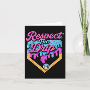 Tarjeta Béisbol Drip Boys Home Plate Helado Respeto