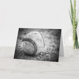 Tarjeta Béisbol en blanco y negro