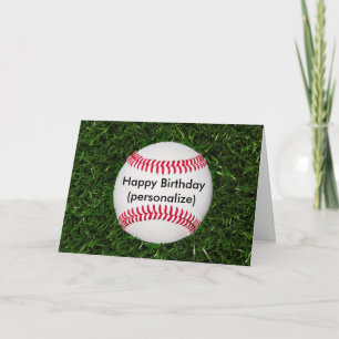 Tarjeta Béisbol Feliz Cumpleaños