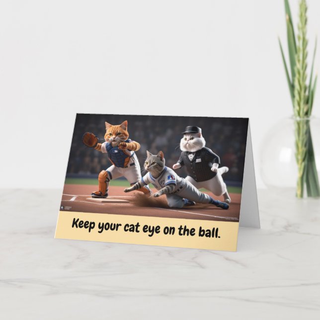 Tarjeta Béisbol Kitty (Anverso)