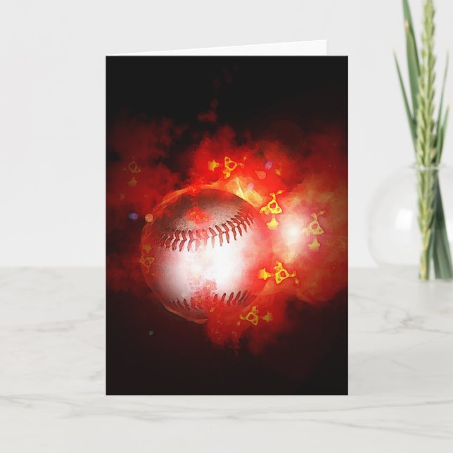 Tarjeta Béisbol llameante (Anverso)