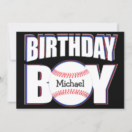 Tarjeta Béisbol Nacimiento Personalizado Béisbol Nombre de