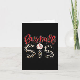 Tarjeta Beisbol Sis Vintage Sport Lover Mothers Da
