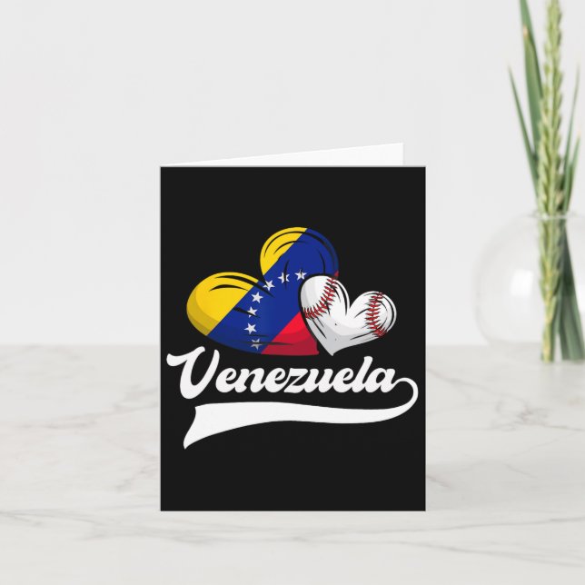 Tarjeta Béisbol venezolano Bandera de Venezuela (Anverso)