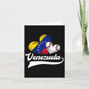 Tarjeta Béisbol venezolano Bandera de Venezuela