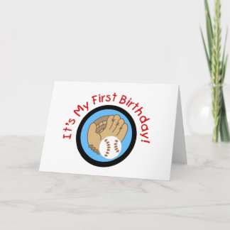 Tarjeta Béisbol y 1ras camisetas y regalos del cumpleaños