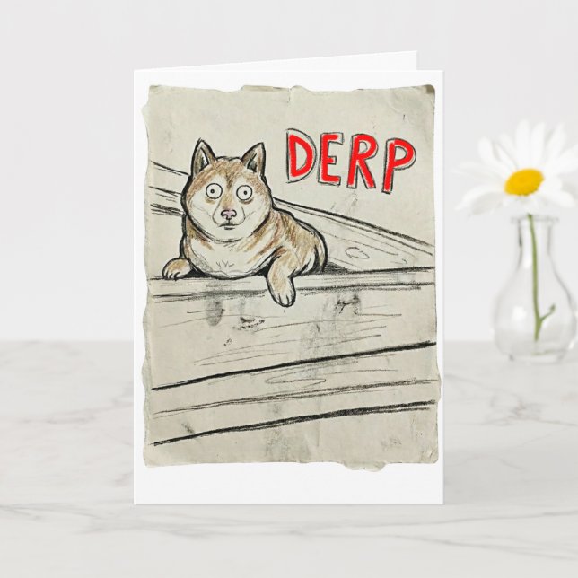 Tarjeta Belated Birthday Card – Shibupi Took a Nap (Planta pequeña)